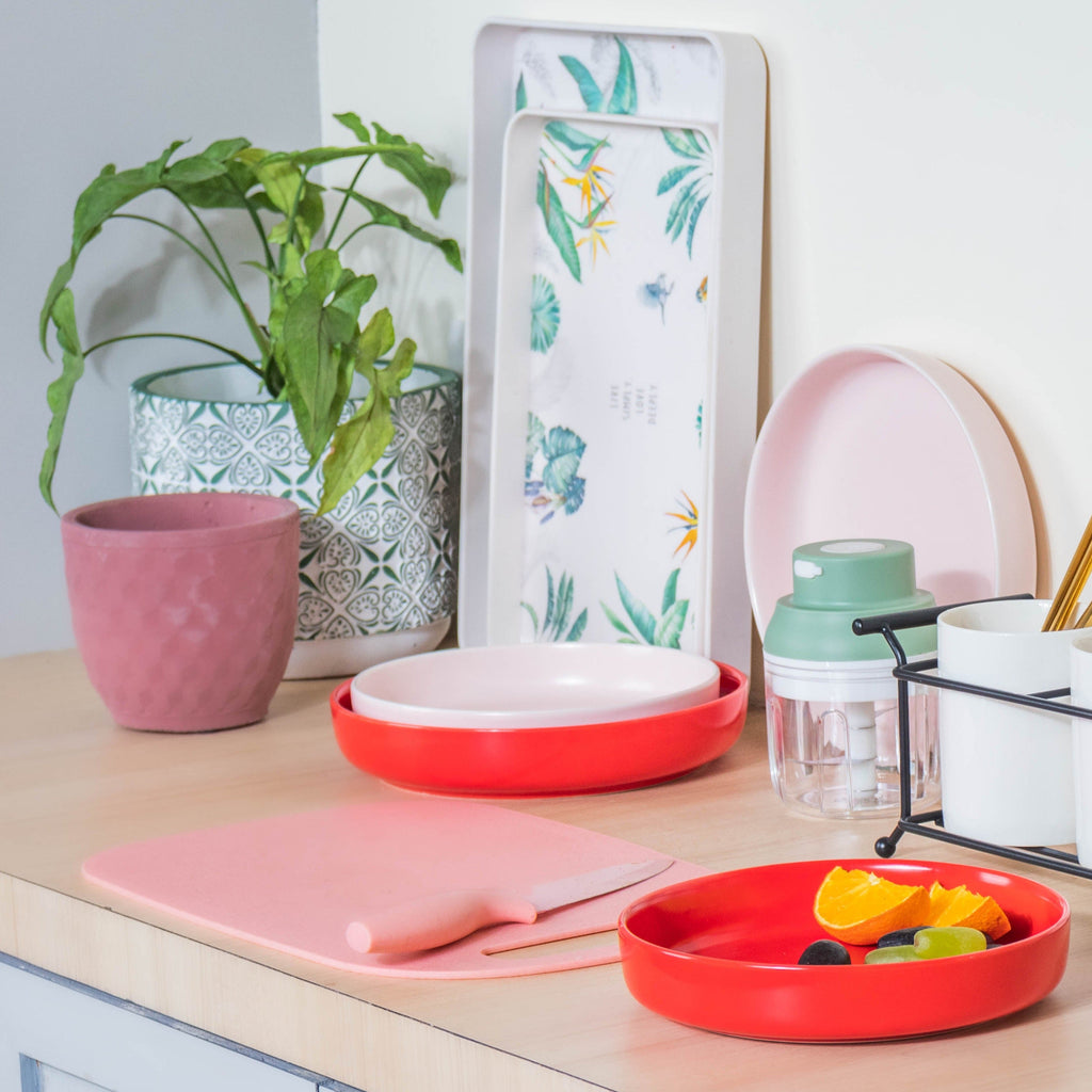 Small Tray With Green Leaves Nestasia
