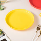 Solid Colored Dinner Plate Yellow 10 Inch Nestasia