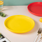 Solid Colored Dinner Plate Yellow 10 Inch Nestasia