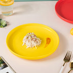 Solid Colored Dinner Plate Yellow 10 Inch Nestasia