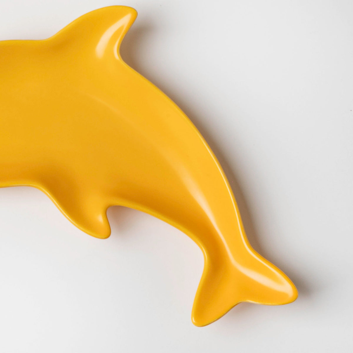 Sunshine Dolphin Yellow Snack Plate 8 Inch Nestasia