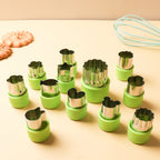 Shape Cutters Set Green Nestasia