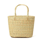 Embroidered Seagrass Shopping Bag Handmade for Storage & Daily Use