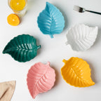 Pretty Pink Leaf Snack Bowl 6 Inch 200 ml Nestasia