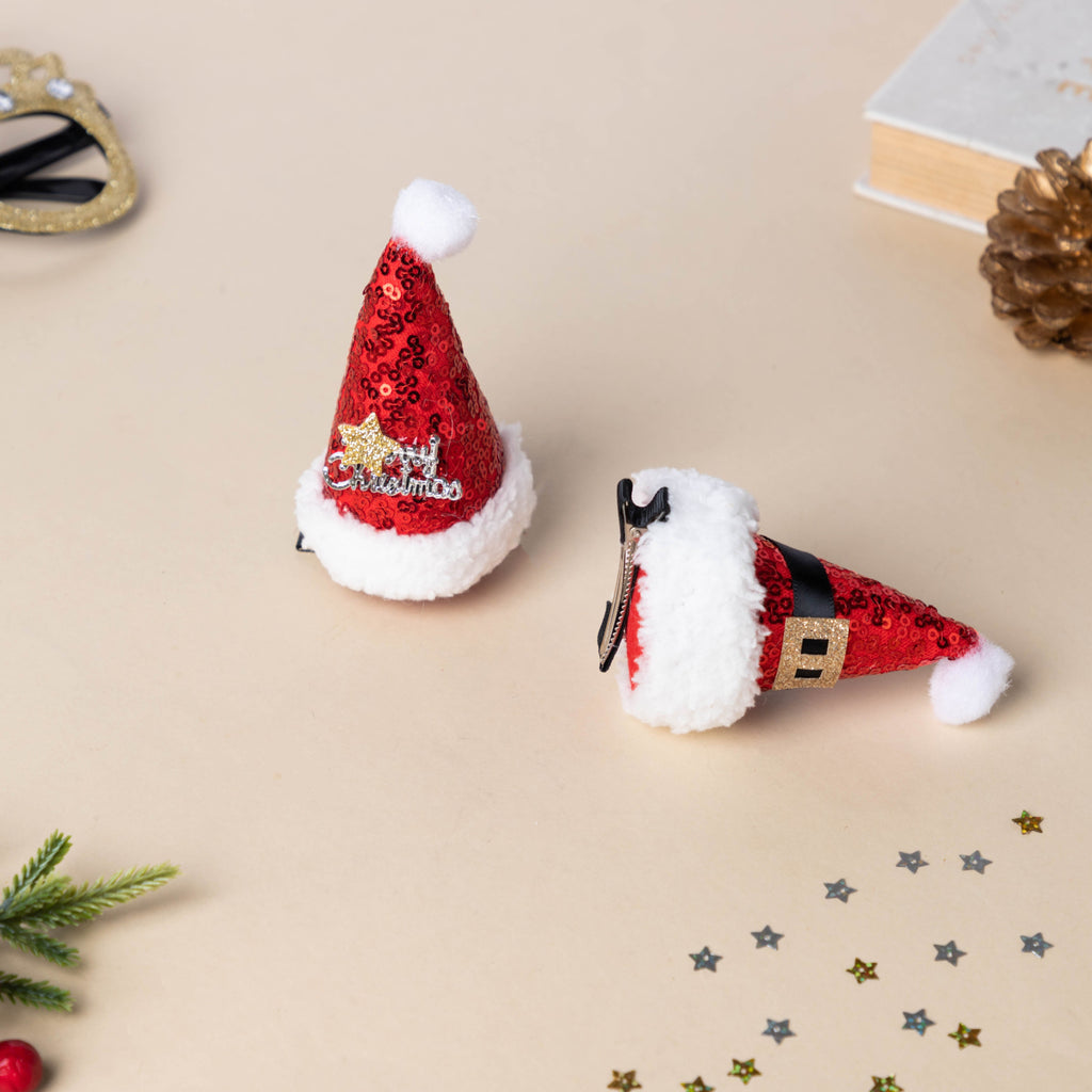 Christmas Hat Hairpin Nestasia