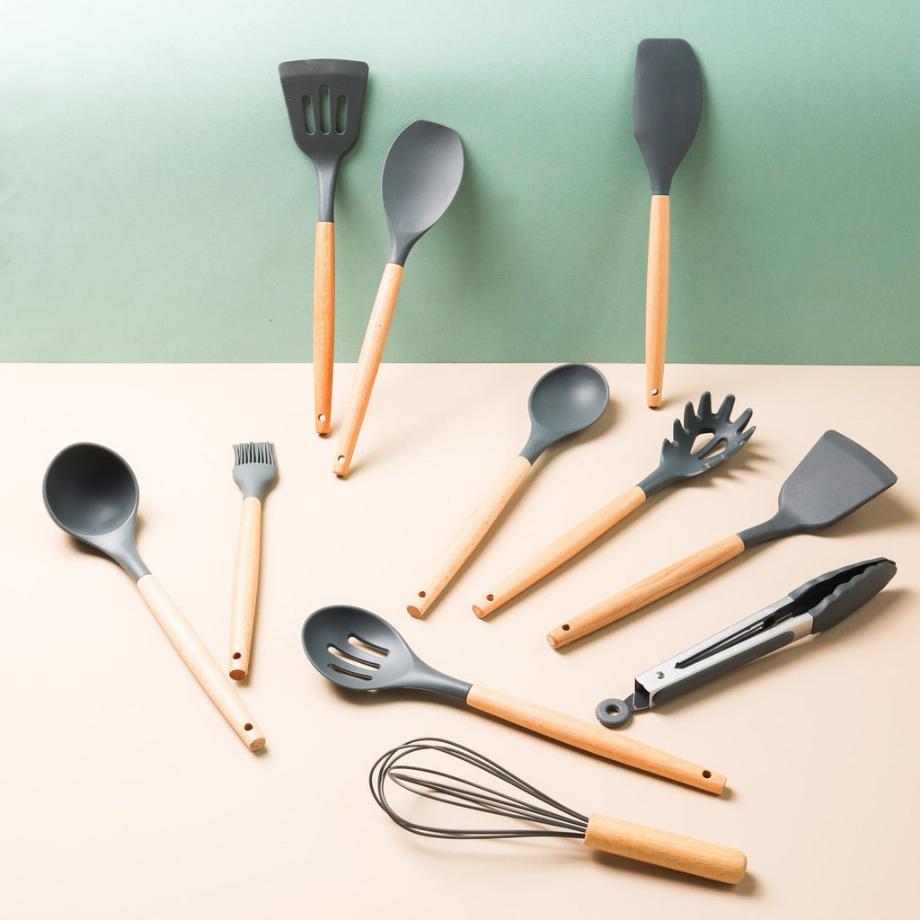 Kitchen Tools Set - Grey Nestasia