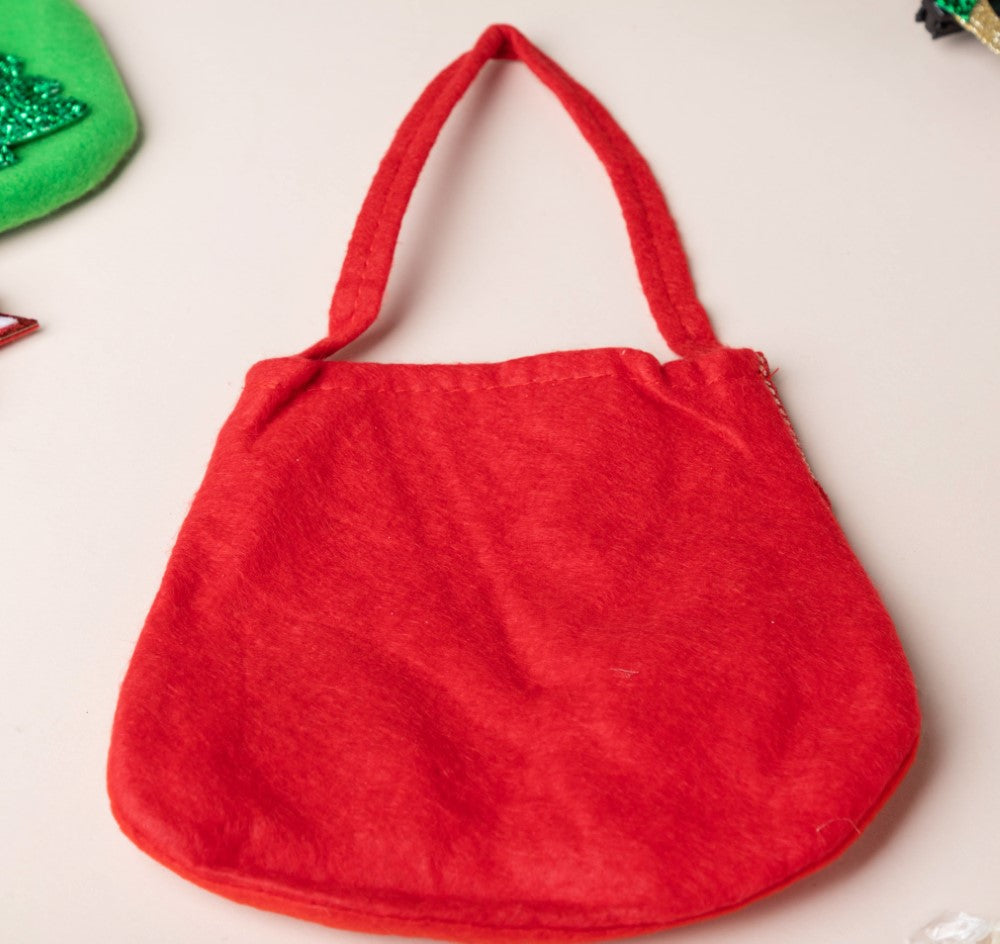 Christmas Santa Quirky Gift Bag Red 7 Inch Nestasia