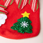 Christmas Santa Quirky Gift Bag Red 7 Inch Nestasia