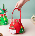 Christmas Santa Quirky Gift Bag Red 7 Inch Nestasia