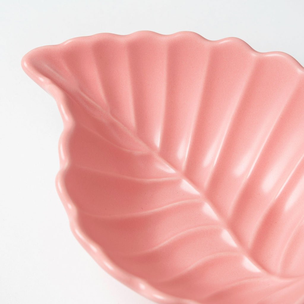 Pretty Pink Leaf Snack Bowl 6 Inch 200 ml Nestasia