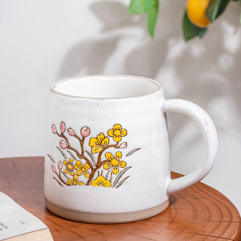 Floral Tulip Ceramic Mug 350 ml Nestasia