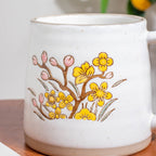 Floral Tulip Ceramic Mug 350 ml Nestasia