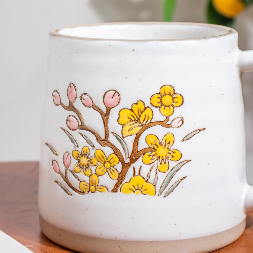 Floral Tulip Ceramic Mug 350 ml Nestasia