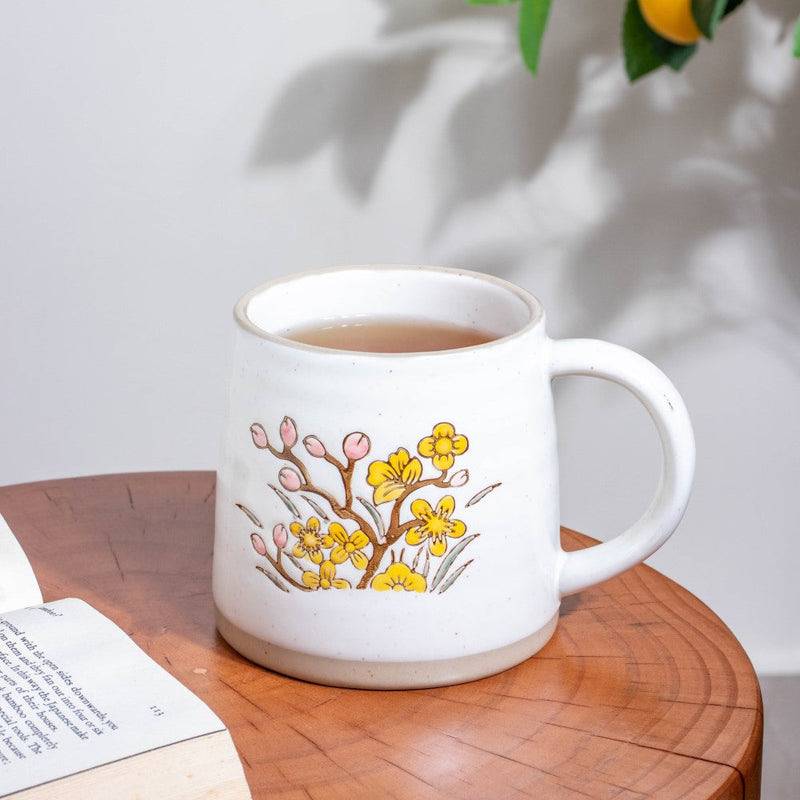 Floral Tulip Ceramic Mug 350 ml Nestasia
