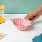 Pretty Pink Leaf Snack Bowl 6 Inch 200 ml Nestasia