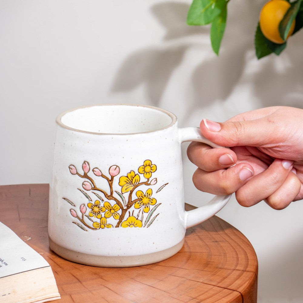 Floral Tulip Ceramic Mug 350 ml Nestasia
