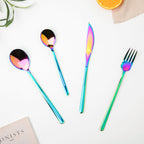 Vintage Stainless Steel Cutlery Set Of 4 Multicolour Nestasia