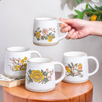 Floral Tulip Ceramic Mug 350 ml Nestasia