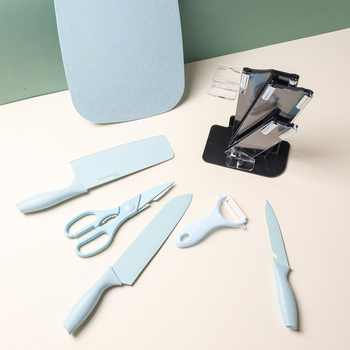 Knife Set With Stand Nestasia