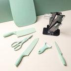 Knife Block Set - Green Nestasia