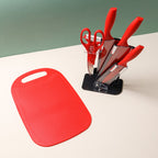 Knife Block Set - Red Nestasia