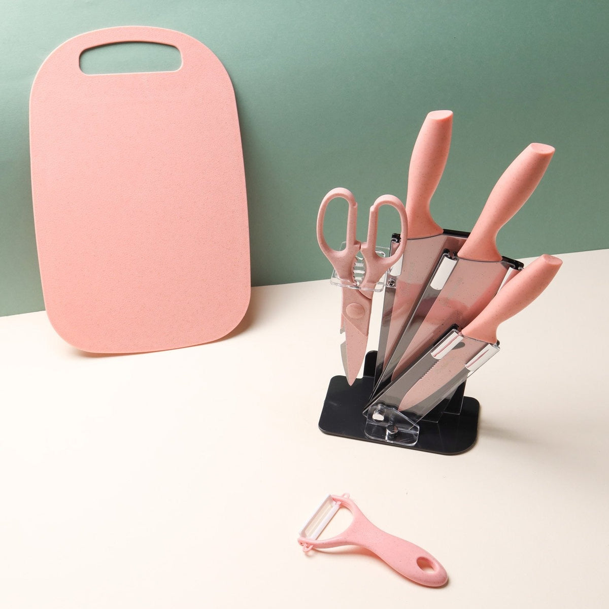 Knife Set With Board Nestasia