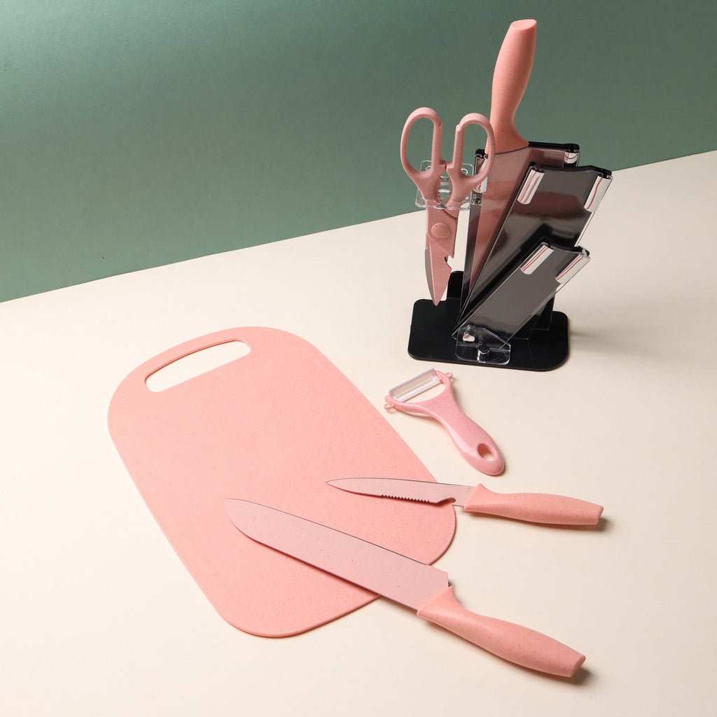 Knife Set With Board Nestasia