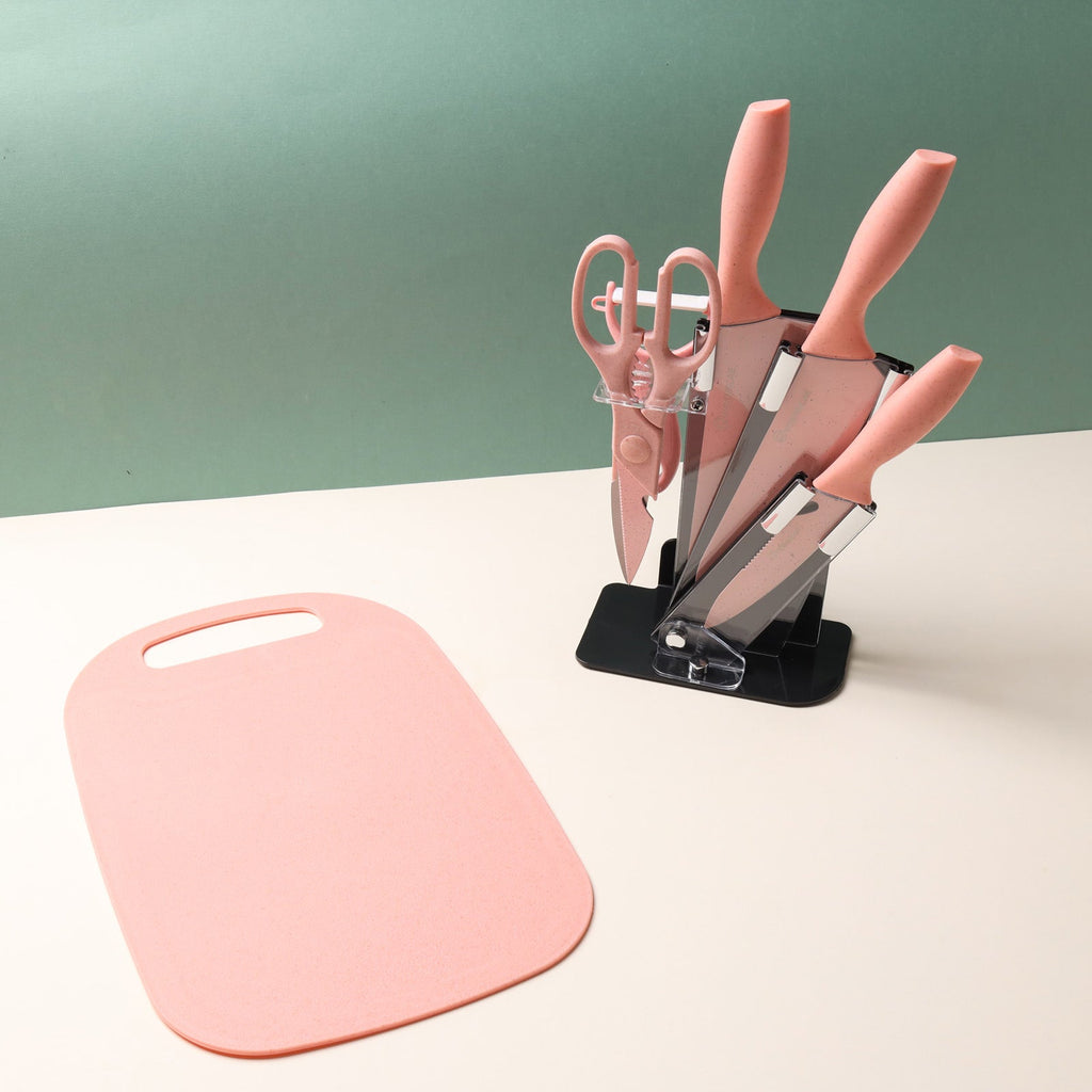 Knife Set With Board Nestasia