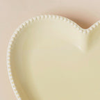 Heart Snack Plate Pastel Yellow Nestasia