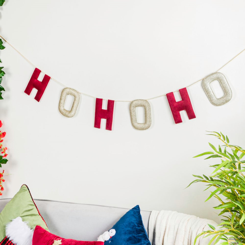 HOHOHO Christmas Bunting 98 Inch Nestasia