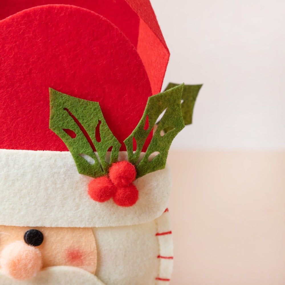 Christmas Santa Patterned Quirky Gift Bag 8 Inch Nestasia