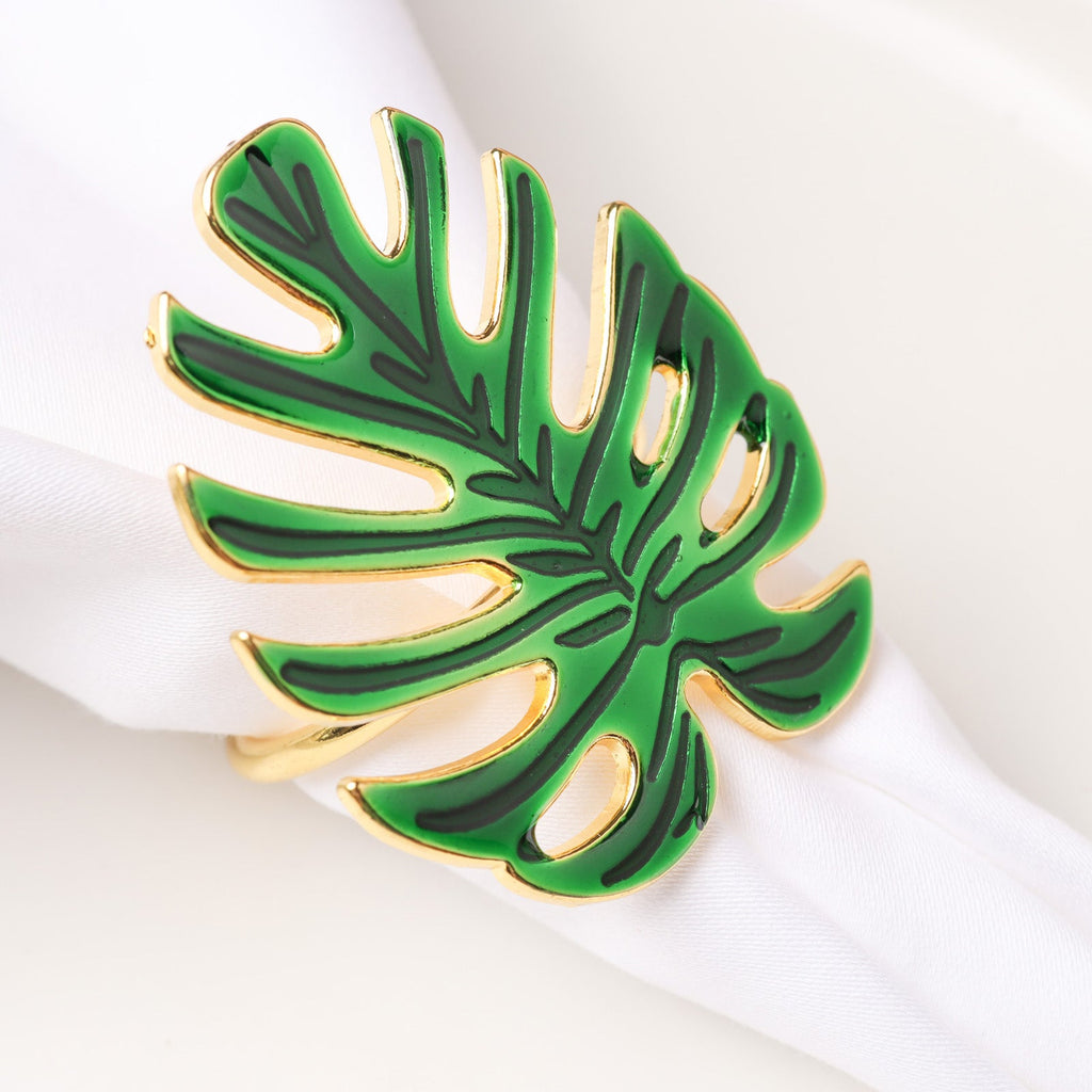 Gold Leaf Napkin Ring Nestasia