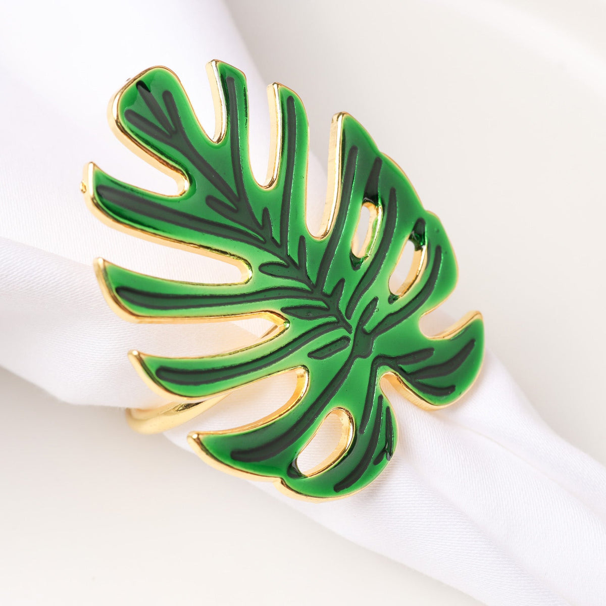Gold Leaf Napkin Ring Nestasia