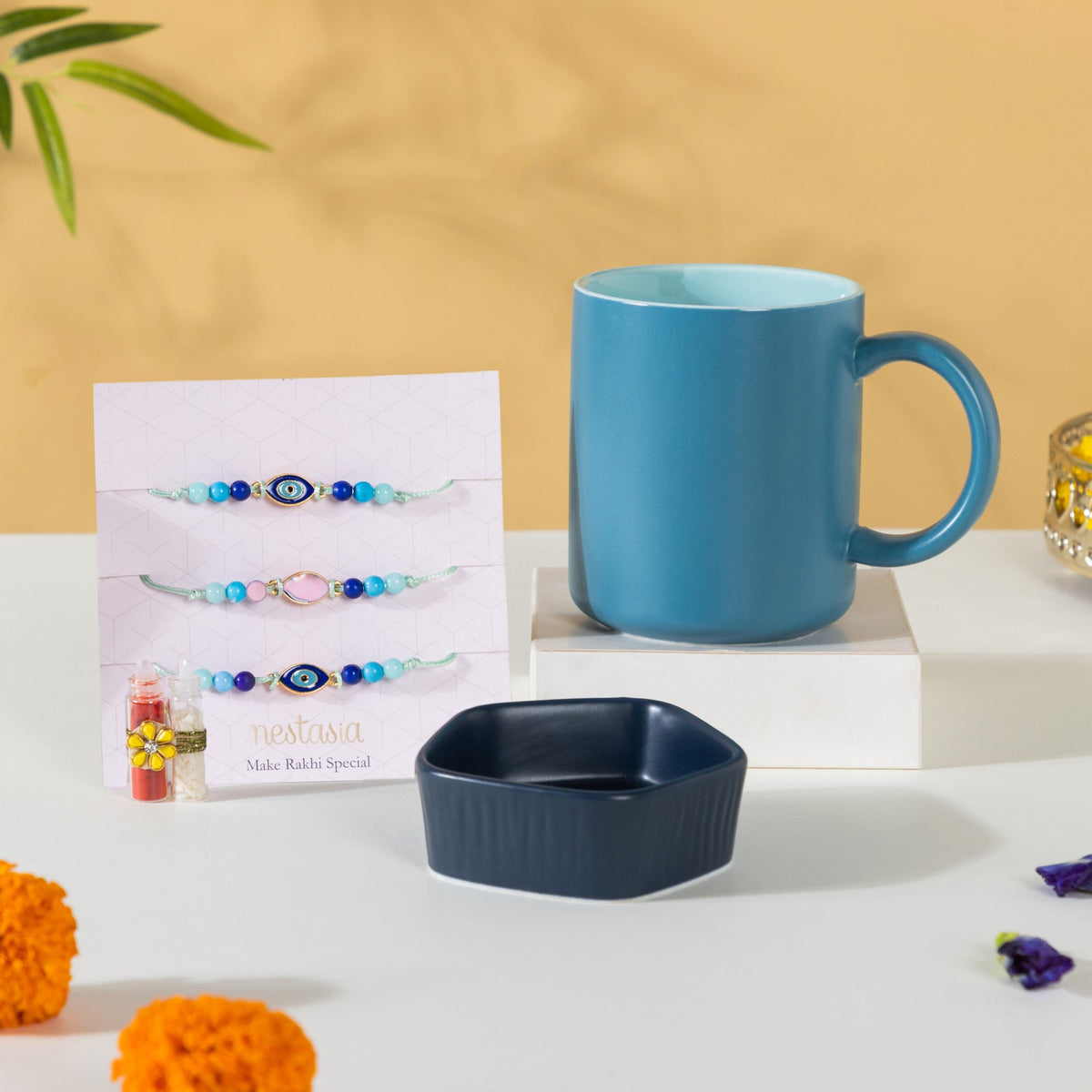 Tea Lover Rakhi Gift Hamper Set Of 5 Nestasia