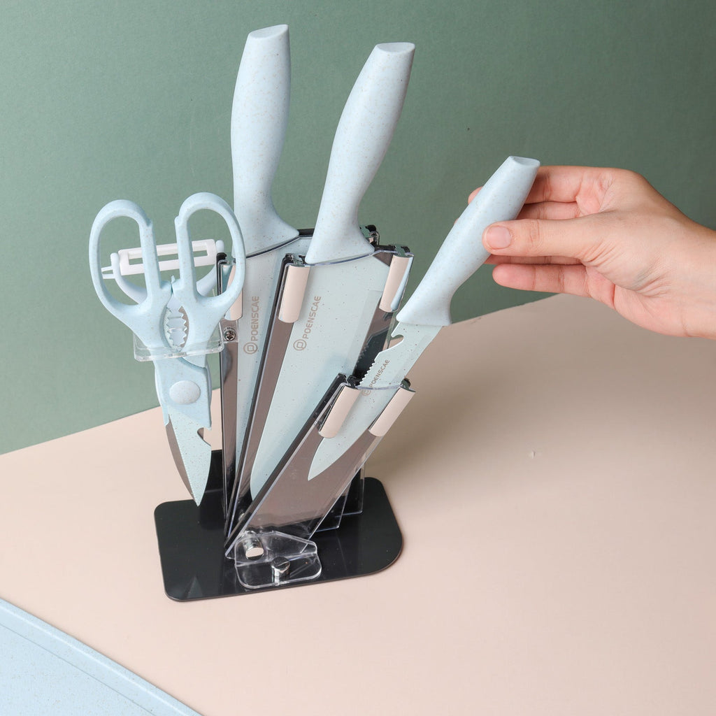 Knife Set With Stand Nestasia