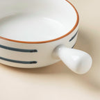 Blue Spiral 22 Piece Dinner Set For 6