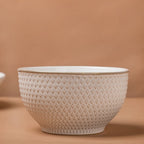 Regina White Textured Soup Bowl 600ml