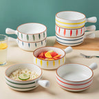 Teardrop Baking Bowl With Handle Red Nestasia