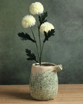 Minimalist Green Ceramic Vase for Aesthetic Home Interiors