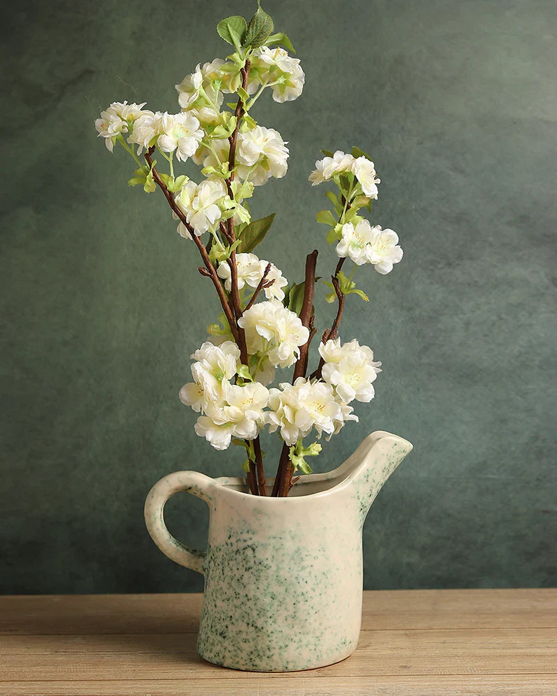 Handcrafted Tabletop Ceramic Vase for Home Decoration