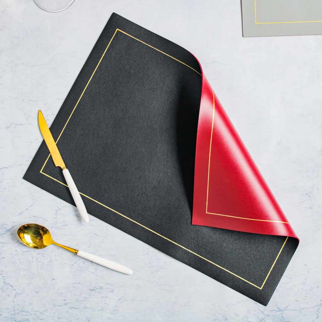 Leather Placemat Set of 2 Nestasia