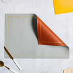 Leather Placemat Set of 2 Nestasia