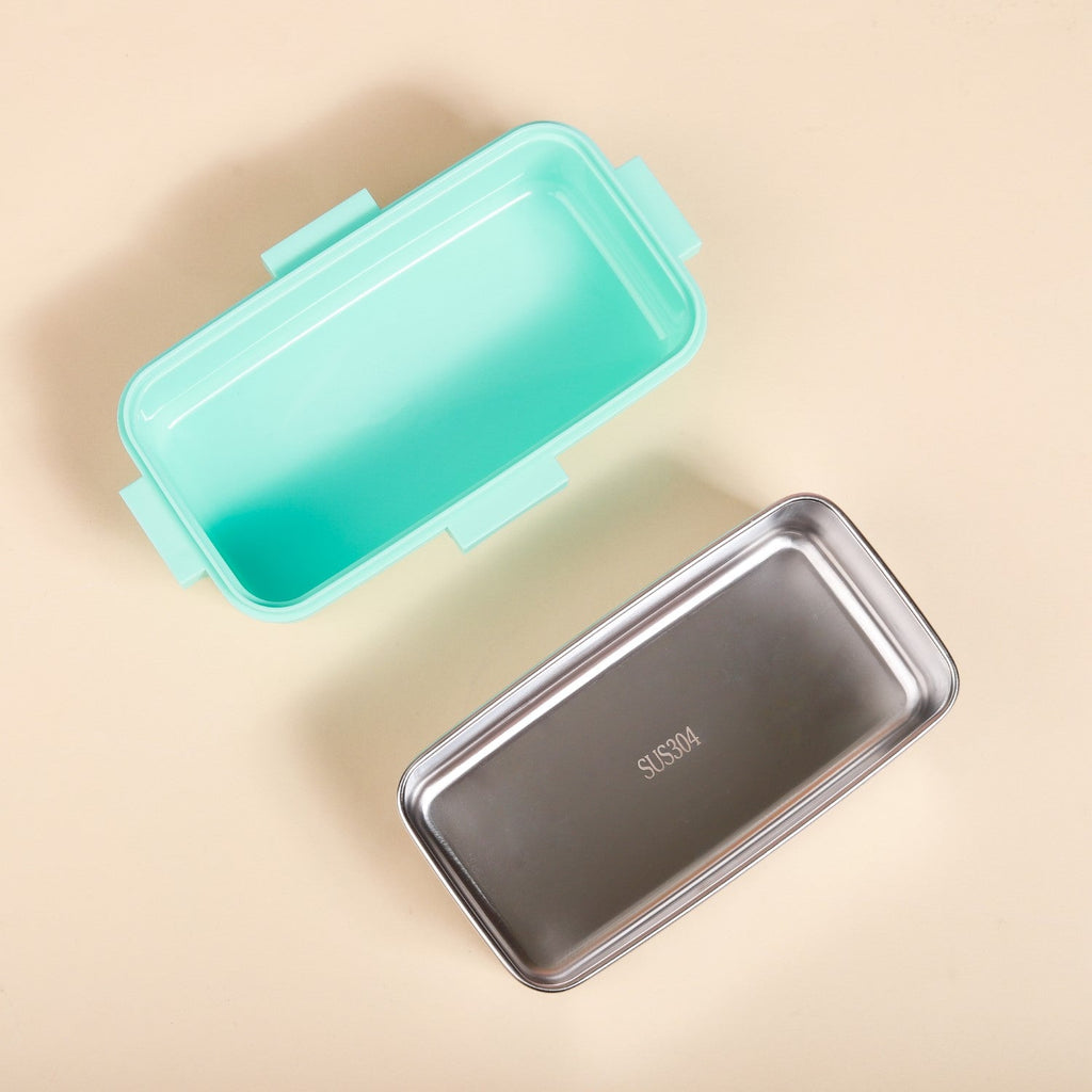 Stainless Steel Lunch Box Small Mint 530ml Nestasia