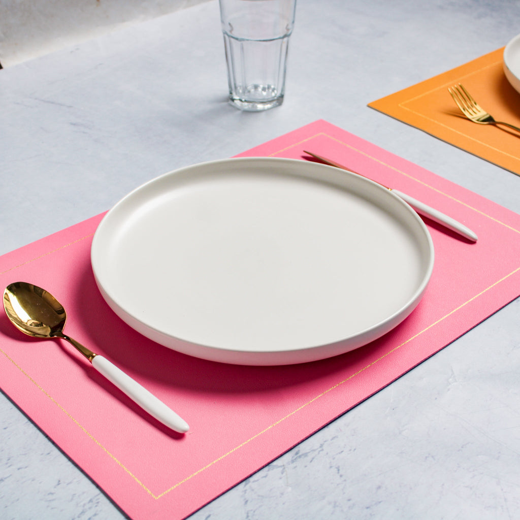 Leather Placemat Set of 2 Nestasia