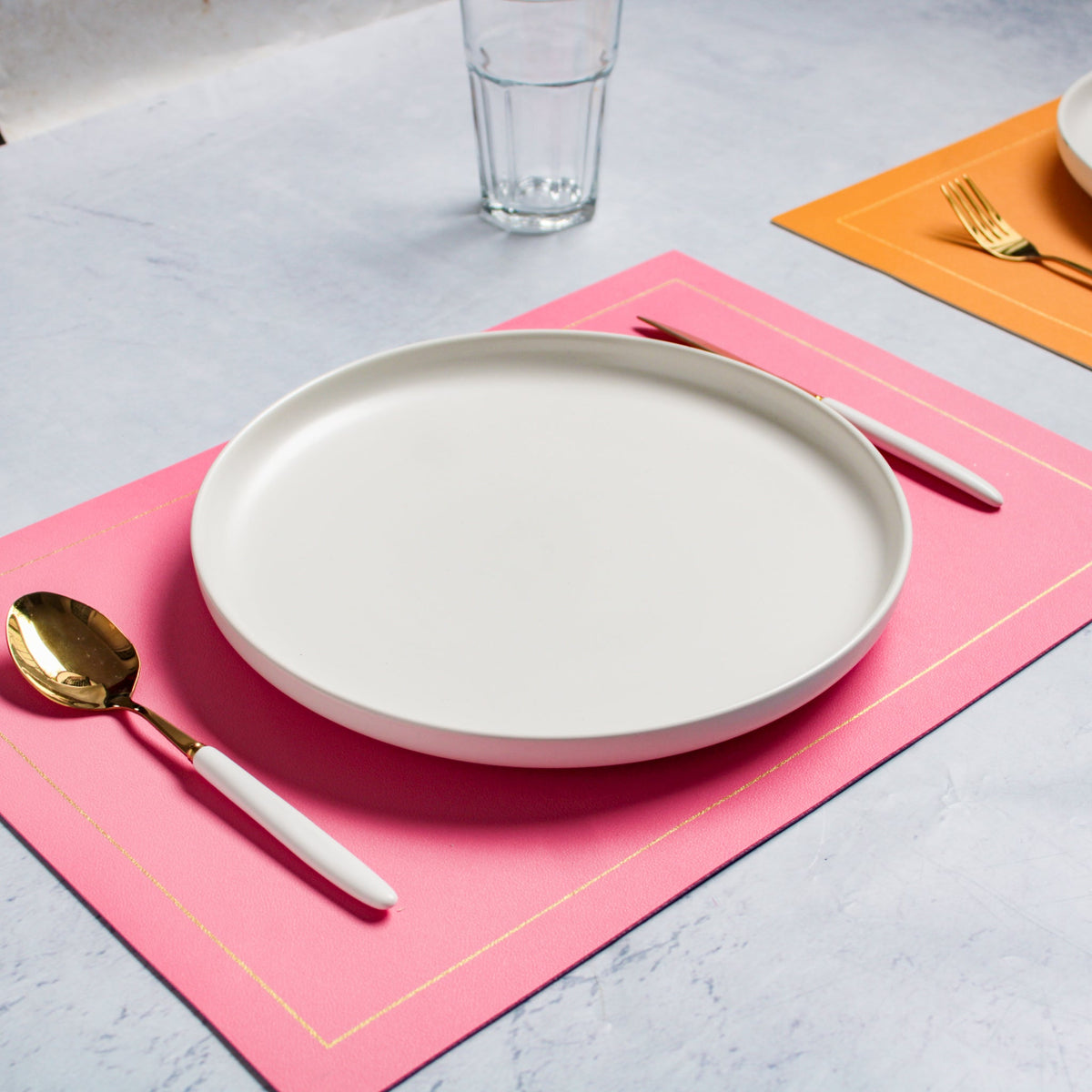 Leather Placemat Set of 2 Nestasia