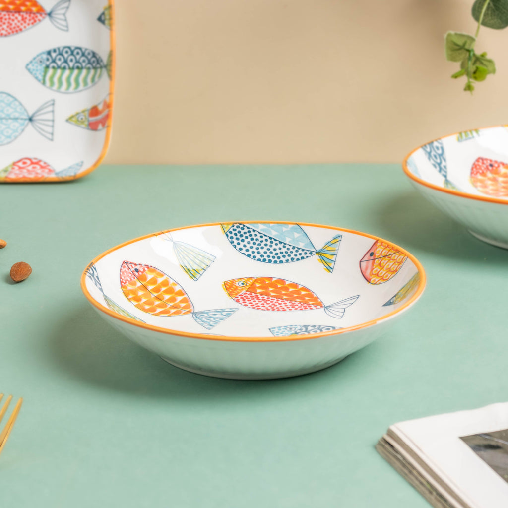 Ukiyo Ceramic Shallow Snack Plate Nestasia
