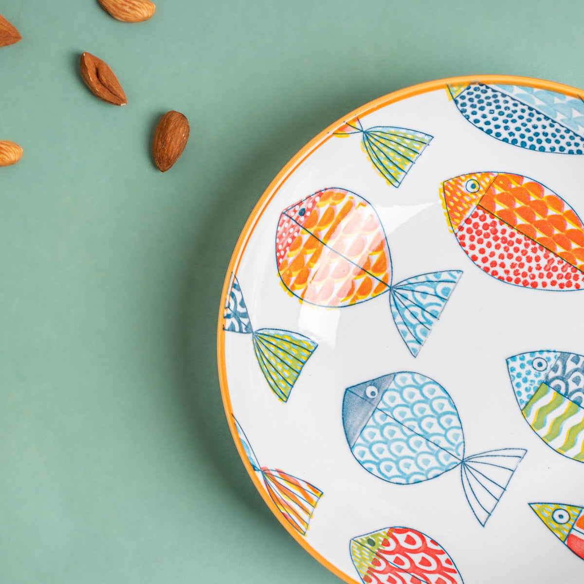 Ukiyo Ceramic Shallow Snack Plate Nestasia