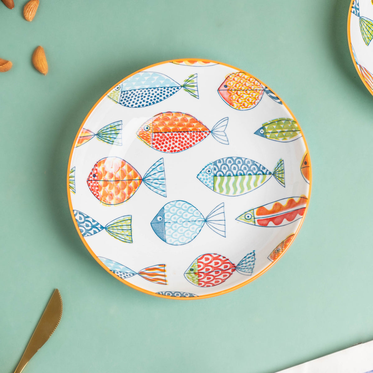 Ukiyo Ceramic Snack Plate 8 inch Nestasia