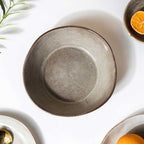 Rustic Handmade Large Serving Bowl Grey 800 ml Nestasia