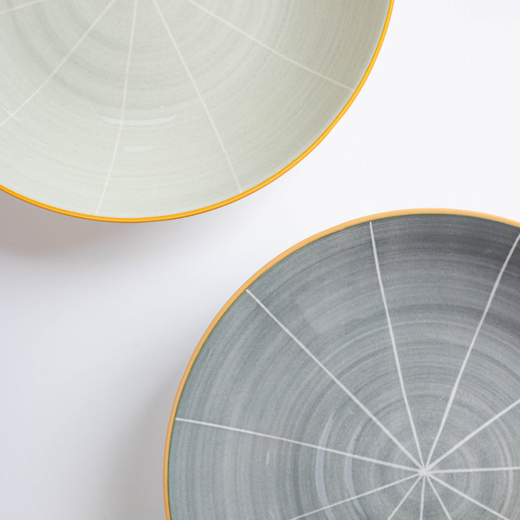 Willow Light Grey Snack Plate 8 inch Nestasia